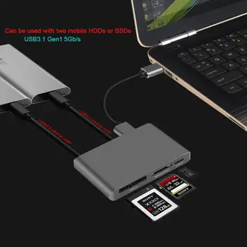 XQD atmiņas Kartes Lasītājs Adapteri USB 3.0 Un Tipa C Interfeiss Portatīvo Flash Atmiņas Kartes Lasītājs, kas Piemērots Sony G M Sērija SD Sērija