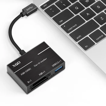 USB-C XQD atmiņas karte SD Karšu Lasītājs līdz Pat 500MB/s, Augsta Ātruma Tips-C USB3.0 HUB Fotokameras Komplektā Adapteris