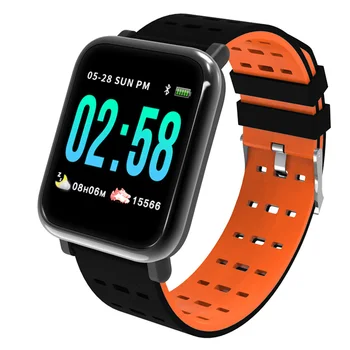 A6 Sporta Smart Skatīties Sirdsdarbības ātruma Monitors, Fitnesa Tracker Miega Monitors Ūdensizturīgs Sporta Skatīties Joslas IOS Android Dāvanas