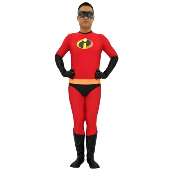 Bērniem, Pieaugušajiem The Incredibles Cosplay Kostīmi Ģimenes The Incredibles Spandex Jumpsuits Karnevāls Supervaronis Bodysuits Kalvītis