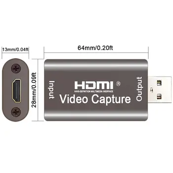 HDMI, USB 3.0, Audio Video Uztveršanas Kartes Spēle Ieraksta Ailē Tiešraidi Plāksnes Kameras Slēdzis Spēle Ierakstu