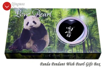 Qingmos Vēlas Pērle 14*24mm Panda Būris Chokers Kaklarota Sievietēm un Moderns Austeru Mīlestības Pērle Kulons & Kaklarota Ķēdes-who3651