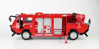 Cadeve Sakausējuma Projektēšana Transportlīdzekļa Metāla Modelis 1:50 Double Nosaukumu Gaisa Kāpnes Fire Truck Bērnu Rotaļu Automašīnu Dāvanu Kastē
