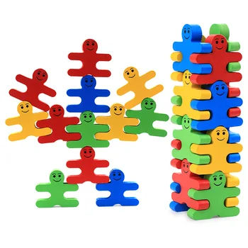 16pcs/Set Montessori Koka Rotaļlietas Izglītojošās Rotaļlietas Bērniem Sākumā Mācību Materiālu Bērnu Izlūkošanas Līdzsvaru Nelietis Spēles