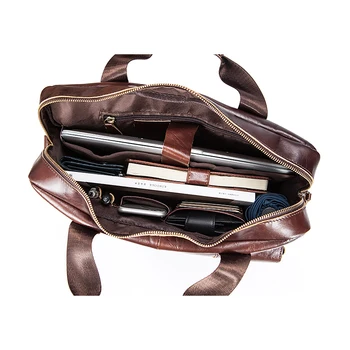 Vīriešu portfelis īstas ādas portfelis vīriešiem cilvēks somas portatīvo datoru soma, ādas somas vīriešu biznesa portfeļi mens casual biznesa 7804