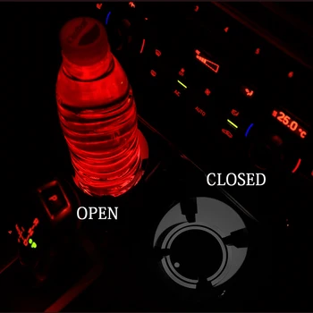Auto LED Kausa Turētāja Pamatni, RGB Ūdens Mat Kalniņi, ņemot vērā Mercedes Benz R171 W251 W164 W164 X164 C209 C216 W447 906 R231 W220 X166