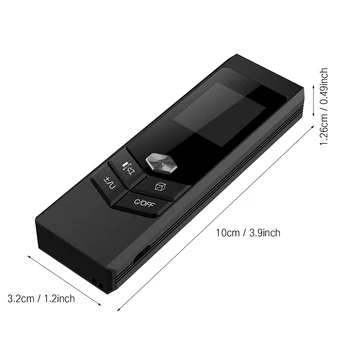 40M USB Smart Digital Lāzera Attāluma Mērītāja Diapazonu Portatīvo Uzlādes Rangefinder Mini Rokas Attāluma Mērīšanas Mērītājs