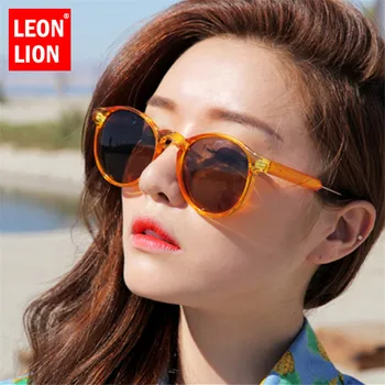 LeonLion ir 2021. Vintage Apaļas Saulesbrilles Sieviešu/Vīriešu Klasiskās Āra Oculos De Sol Gafas UV400 Zīmola Dizainere Braukšanas Saules Brilles