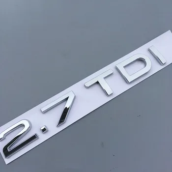 Audi A7 A8 A6L Q7 TDI 1.9 TDI 2.0 TDI, 2.5 TDI 2.7 TDI, 3.0 TDI Chrome Emblēmu Auto Stils Aizmugures Bagāžnieka Burtu Skaits, Logotipa Uzlīme