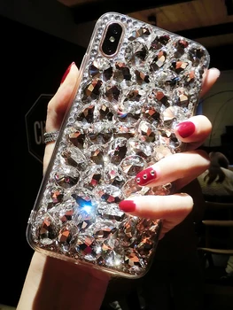Luksusa Modes Pilnu Bling Crystal Diamond Back Telefonu Gadījumā Vāciņš Samsung Galaxy A10/20/30/40/50/70/80/90 S A21/31/41/51/71
