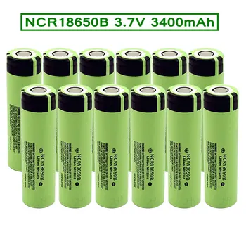 JAUNU 18650 Akumulators 3,7 V 3400mAh Li-ion NCR18650 Litija akumulators Led Lukturīti Lāpu un Lukturu Ieslēgšanas Elektroniku