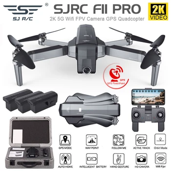SJRC F11 4K PRO dūkoņa ar 2-virzienu gimbal stabilizators kamera F11/F11 PRO GPS Dūkoņa 5G Wifi 1080P/2K Cam Quadcopter Vs SG906 Dron