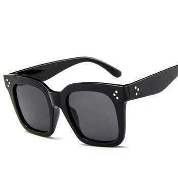 Vintage Laukumā Lielgabarīta Saulesbrilles Modes Dāma Zīmola Dizainere Retro Saules Brilles Toņos Sievietēm Gafas Oculos De Sol UV400