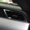 1 Pāris Oglekļa Šķiedras vadības Paneli, A/C Gaisa Ventilācijas Rāmis Melns, Uzlīmes Vāciņš Melns Auto Stils Aksesuāri Ford Mustang-2017