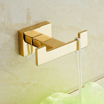 Vienkārši veiciet galvas apģērbu vienu āķi zelta dvieļu āķis dzīvojamā istaba vannas istabas sienas karājas plaukts wx7271550