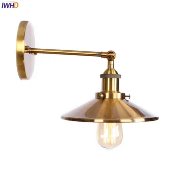 IWHD Rūpniecības Retro LED Sienas Gaismas Ķermeņi, Vannas istaba, Dzīvojamā Istaba Edison Stila Apgaismes Vintage Sienas Lampas Lumnaire Wandlamp