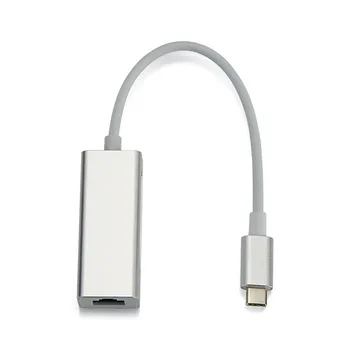 Ouhaobin USB C Ethernet tīkla Karte RJ45 Adapteri Kabeļa Ārējo 1000Mbps WIN XP/7/8 USB 3.1 C Tips Tīkla Adapteris