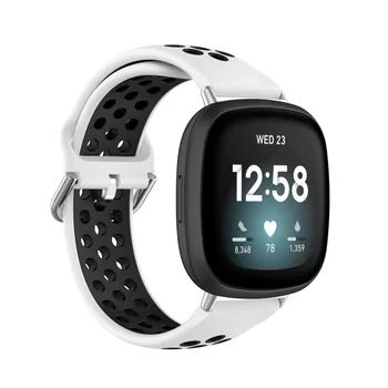 Silikona Divu krāsu Watchbands Par Fitbit Versa 3/fitbit Jēga Skatīties Piederumi, 15 Krāsas Sieviete Vīriešu Modes Elpojošs WatchBand