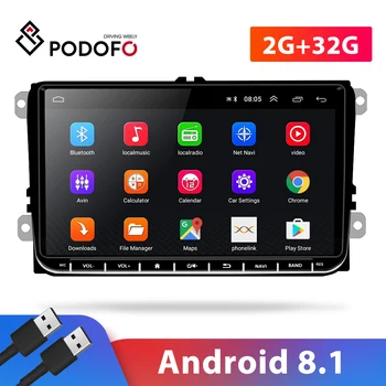 Podofo 2G RAM 2 Din Auto Multimedia Player 9 