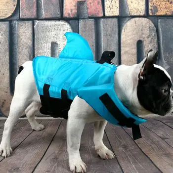 Haizivs Suns, Glābšanas Veste, Drošības Apģērbs Pet Glābšanas Vesti Vasaras Suns Peldēšanas Apģērbu Franču Buldogs Fin Jaka