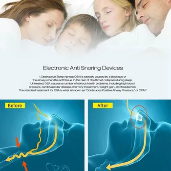 Elektriskā Anti-Snoring Ierīces Inteliģento Stop Snoring Aizbāzni Mašīna Guļ Dropshipping DFA