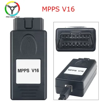 MPPS V16 V18 mpps V21 professionnel ECU Chip Tuning MPPS V16.1.02 kabelis EDC15 EDC16 EDC17 Inkl KONTROLSUMMA VAR Flasher Remapper