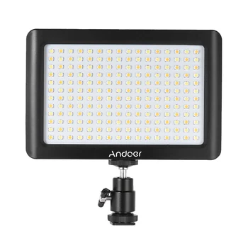 Andoer Mini Portatīvo LED Gaismas Panelis Lampu Droselēm Studio Video Fotogrāfija 3200K/6000K 192pcs Krelles Canon Nikon Videokameras