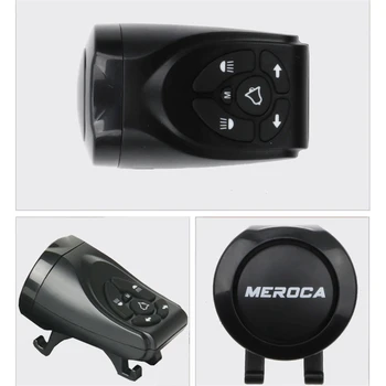 MEROCA Tālvadības Gaismas Velosipēdu USB Uzlāde Bezvadu Stūres Taillight Ar Elektrisko Zvanu