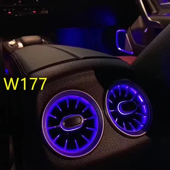 Auto LED atveres ir piemērots Mercedes-Benz W205 W213 X253 W177 W222 aizmugures gaismu izstarojošās gaisa kondicionēšanas iekārta izvada apkārtējā gaisma