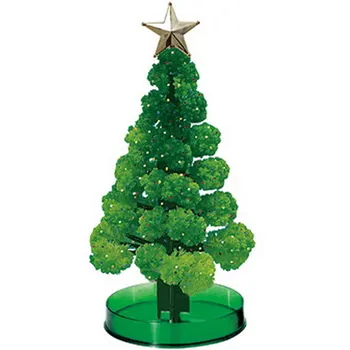 170mm H Zaļo DIY Vizuālo Burvju Aug Papīra Kristāli Koku brīnumainā kārtā Funny Ziemassvētku Eglītes Bērniem Jaunums Rotaļlietas Bērniem Dāvanas