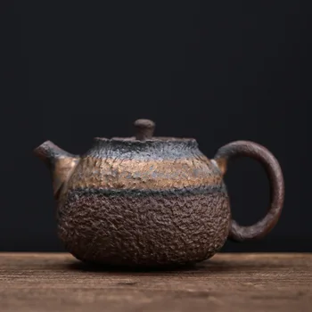Japāņu Keramikas Kyusu Tējkanna Tējkanna Roku darbs Retro Kung fu Tējas Katlā drinkware 220ml