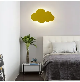 LED sienas Mākonis gaismas, Guļamistaba Bērniem, Pirmsskolas bērniem sienas gaismas pusē lampas art deco brā sienas pusē lampas piederumi