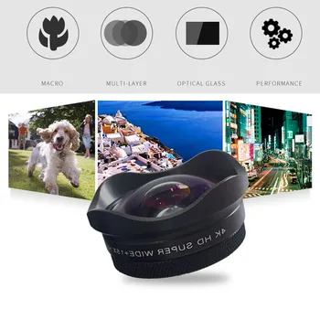 13MM Super Platleņķa 15X Makro Tālrunis Lēcu Komplekti Profesionālā HD (4K Kameru, Mobilo Telefonu Lēcas iPhone Xs Max X 8 7 plus Huawei