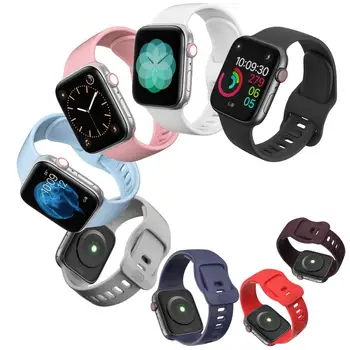 Sporta Silikona siksniņa Apple skatīties joslas 44mm 40mm pulseira Apple skatīties 6 se 5 4 3 2 1 watchband aproce iWatch band 42mm 38mm