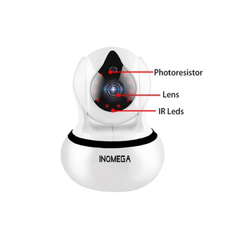 INQMEMA 1080P 720P Home Security, IP Kameras divvirzienu Audio Bezvadu Mini Kamera Nakts Redzamības CCTV WiFi Kameru Baby Monitor Yoose