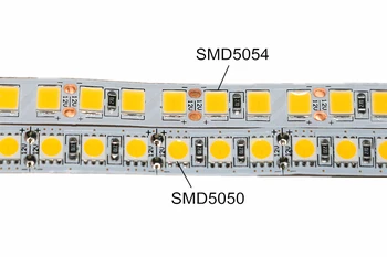 5M SMD 5050 5054 DC 12V 60LEDs/m 120LEDs/m 300leds 600leds ip20 ip65 Waterproof Balta, Silta balta, RGB Elastīgs LED Strip gaismas