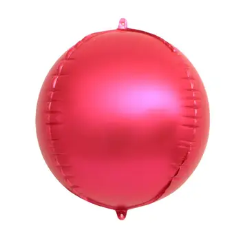 10 Collu 4D Apaļa Alumīnija Folijas Baloniem, Kāzu Folijas, kas ir Piepūšams ar Hēliju Gaisa Balons, Metāla Cepums Krāsu Balonu Gaisa Bumbiņas