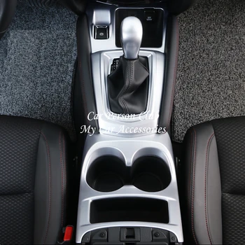 Priekš Nissan Qashqai J11 2016-2019 Automašīnu Pārnesumu Pārslēgšanas Elektronisko Rokas bremzi Rāmja Vāks Ūdens Kausa Turētājs Apdares ABS Chrome Piederumi