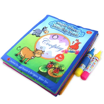 1Set Montessori Krāsojamā Grāmata Rotaļlieta & Magic Pen Glezniecības, Zīmēšanas Valdes Bērniem Rotaļlietas Burvju Ūdens Zīmēšanas Grāmata Dzimšanas dienas Dāvana