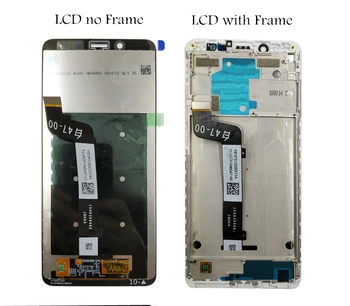 Oriģināls par Xiaomi Redmi 5. Piezīme/ Note 5 Pro LCD Displeja Rāmi Ekrāna Pieskarieties Digitizer Montāža LCD Displejs 10 Touch Remonta Daļas