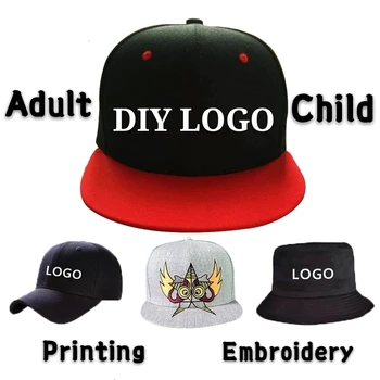DIY Beisbola cepure Logo Custom-made Zīmolu Darbojas Snapback Kokvilnas Izšuvumi Vēstuli Vairumtirdzniecības Augstas kvalitātes Hip Hop Šoferis Cepuri