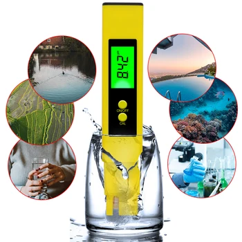Digitālais PH-Metrs Testera LCD Kabatas Pildspalvu Tips 0.01 pH Hidroponika Akvārijs Baseins Ūdens Kvalitātes Testēšanas Rīki ar Apgaismojumu 50%off