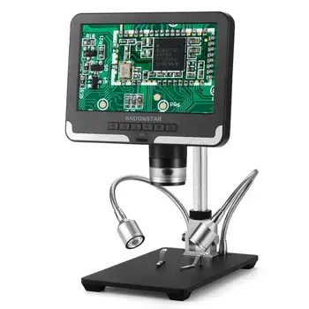 Andonstar karstā Digitālo Mikroskopu lodēšanai AD206 1080P Lodēšanas Mikroskopu, Telefona skatīties Remonts SMD/SMT Melns & Balts