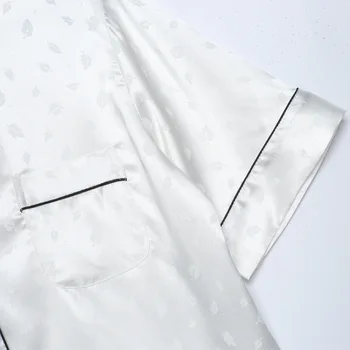 Sexy Balti Satīna Sieviešu 2GAB Pidžamas Komplekts Līgava Kāzu Ziedu Drukāt Pidžamas Sleepwear Miega Uzvalks Vasarā Jaunu Zaudēt Mājas apstākļos