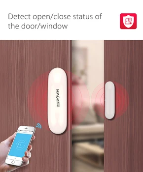 Bezmaksas Piegāde 2.4 G WiFi Durvju Sensors Atvērt, Aizvērt Durvis Logu detektors Stumšanas Brīdinājuma, izmantojot Mobilo Lietotni Smart Home Kontrole