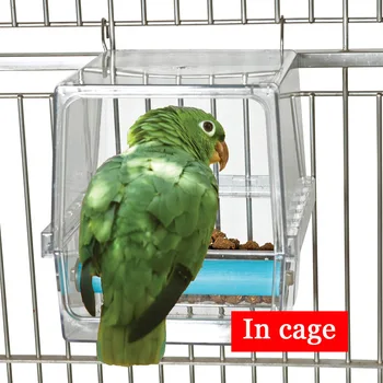 CAITEC Papagailis Noplūde Pierādījumu Barības Lodziņā Grūts, Izturīgas Bite Izturīgi, Piemērots Vidēji Lieliem Putniem nerodas Atkritumi, Barošanas Risinājums