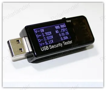 3 - 30V USB LCD Strāva Lādētāja Jaudas mērītājs testeri spriegumu pašreizējo mobilo detektors ar 2A izturība