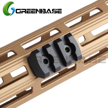 Greenbase Ultrathin MLOK Sliežu posms AR15 M4-M16 M-lok Handguard 20mm Picatinny Rail Adapteris 3/5/7/9/13 Slots Taktiskās Sliedes Bāzes