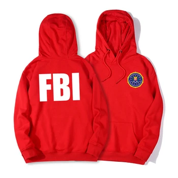 FIB Policijas pelēkā vārna Vīriešiem Smieklīgi Izdrukāt sporta Krekls Sievietēm Vilnas Hoody Kokvilnas Pulovers Kapuci Silts Ziemas Apģērbs Cosplay