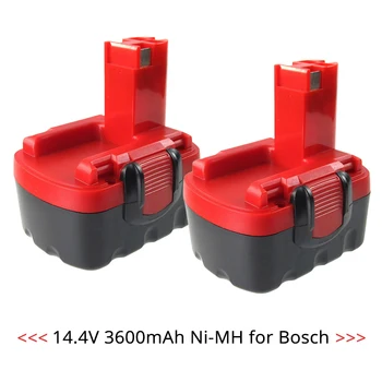 2 Pack 14,4 V 3.6 Ah Ni-MH Akumulatoru Bosch BAT040 BAT038 BAT041 BAT159 BAT048 BAT100 BAT119 BH984 PSB 14,4 V PSR 14.4 elektroinstrumentus
